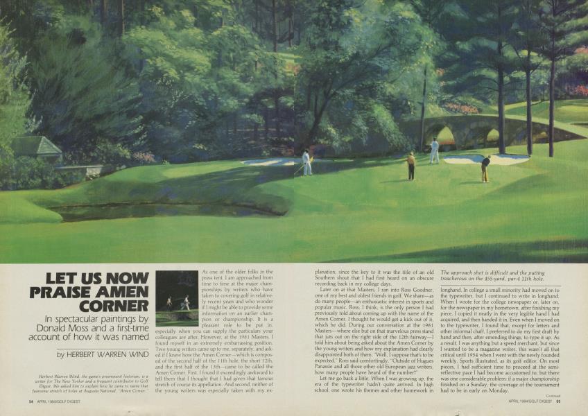LET US NOW PRAISE AMEN CORNER