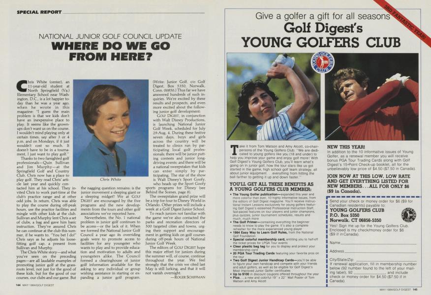 NATIONAL JUNIOR GOLF COUNCIL UPDATE WHERE DO WE GO FROM HERE?