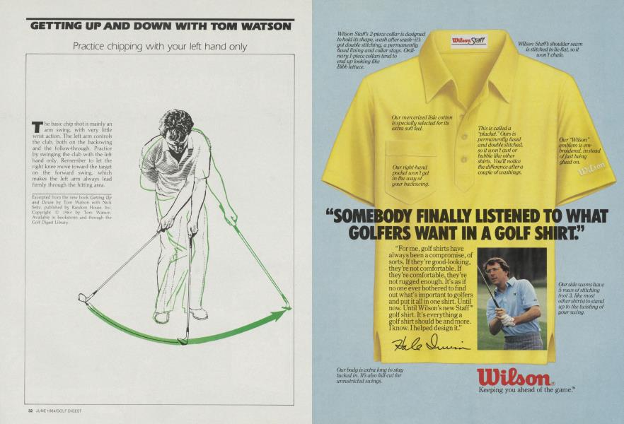 Practice chipping with your left hand only