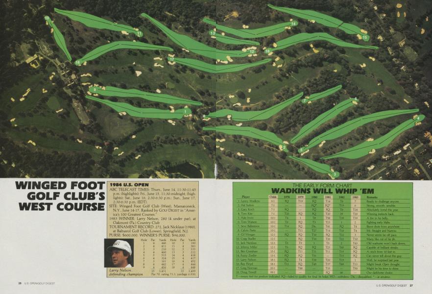 WINGED FOOT GOLF CLUB'S WEST COURSE