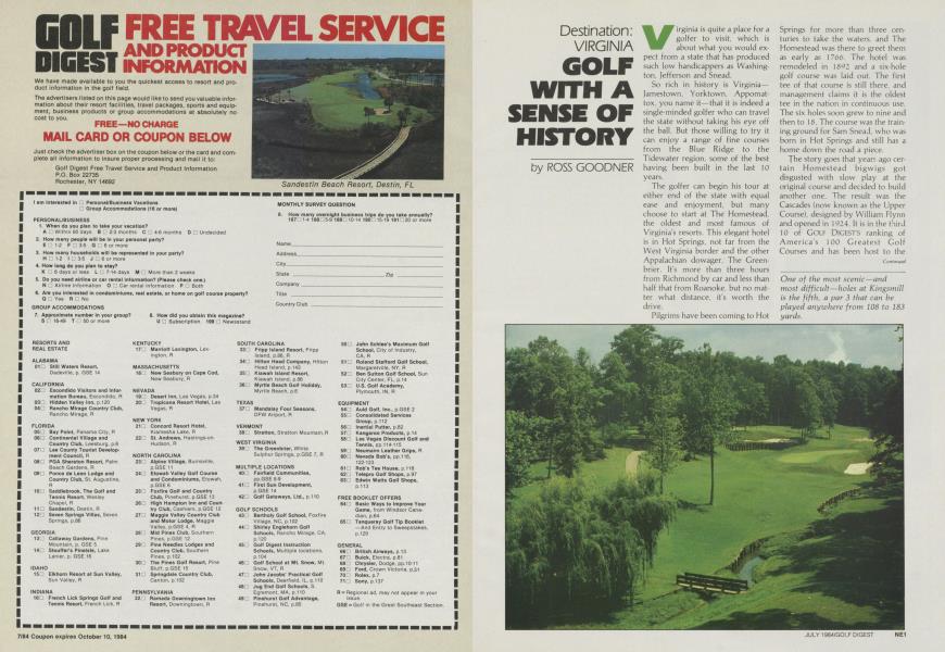 GOLF WITH A SENSE OF HISTORY