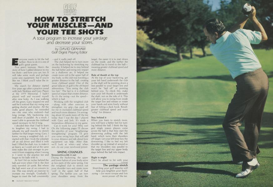 HOW TO STRETCH YOUR MUSCLES—AND YOUR TEE SHOTS