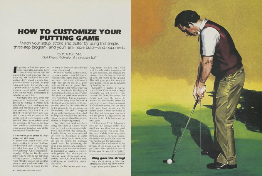 HOW TO CUSTOMIZE YOUR PUTTING GAME
