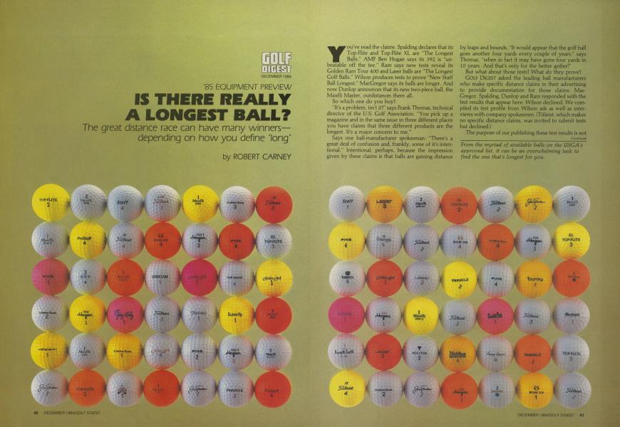 IS THERE REALLY A LONGEST BALL?