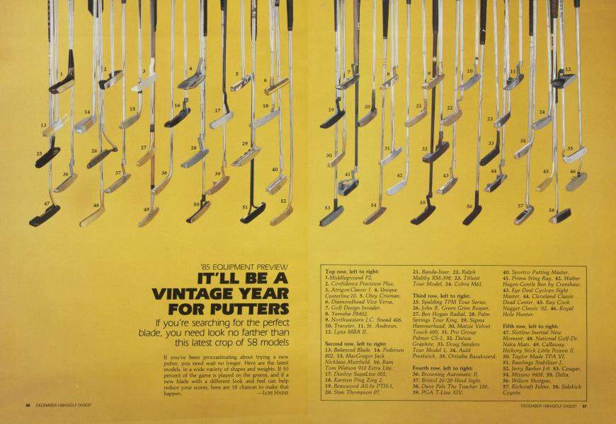 IT'LL BE A VINTAGE YEAR FOR PUTTERS