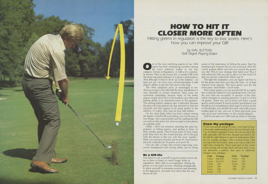 HOW TO HIT IT CLOSER MORE OFTEN