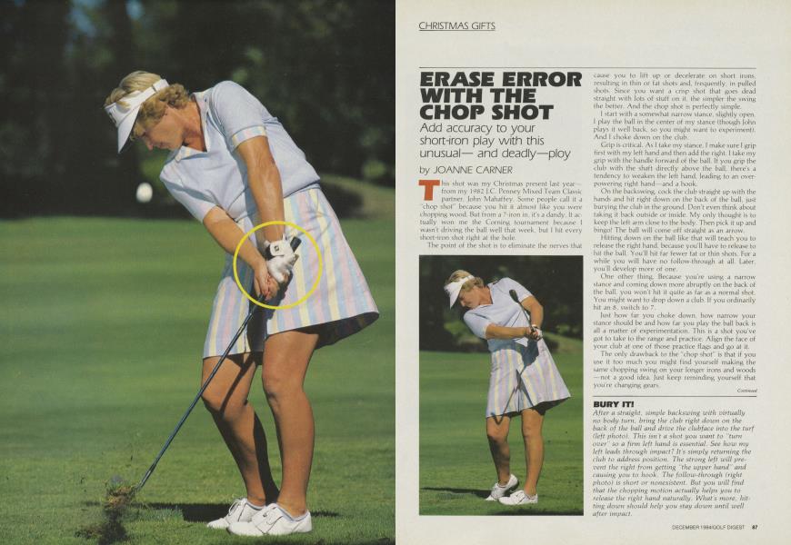 ERASE ERROR WITH THE CHOP SHOT