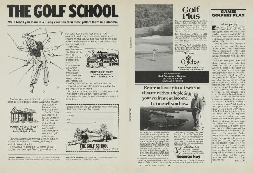 GAMES GOLFERS PLAY