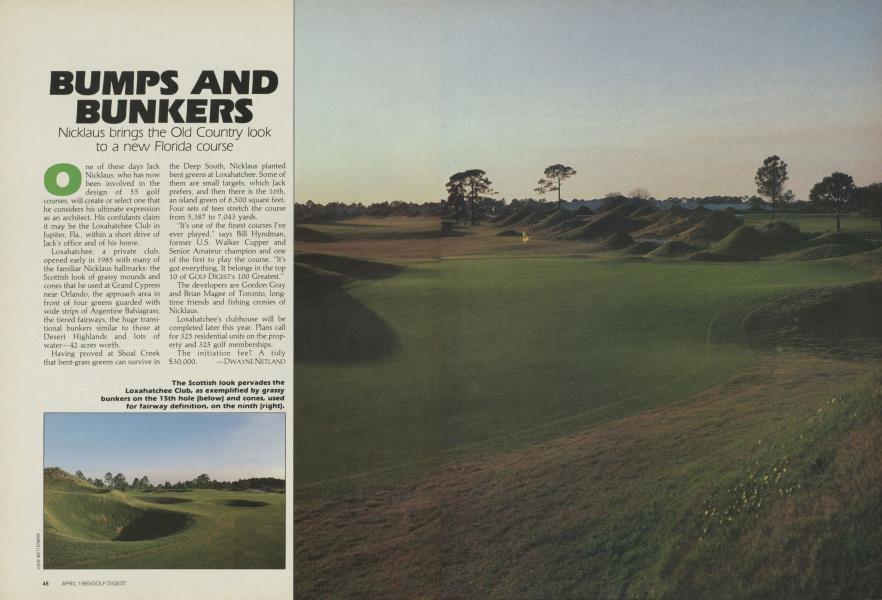 Bumps and Bunkers