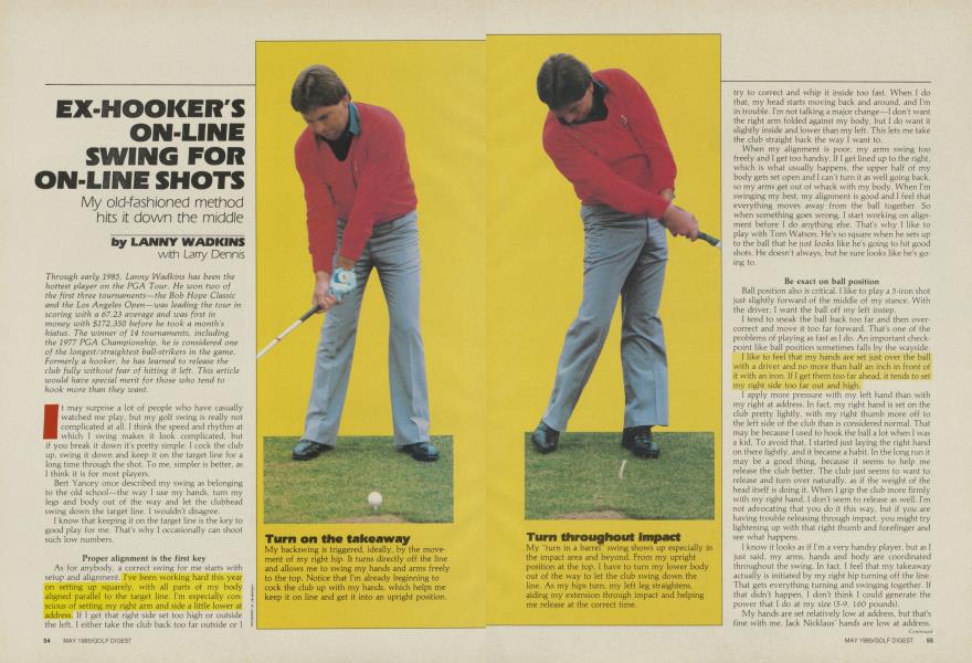Ex-Hooker's On-Line Swing for On-Line Shots