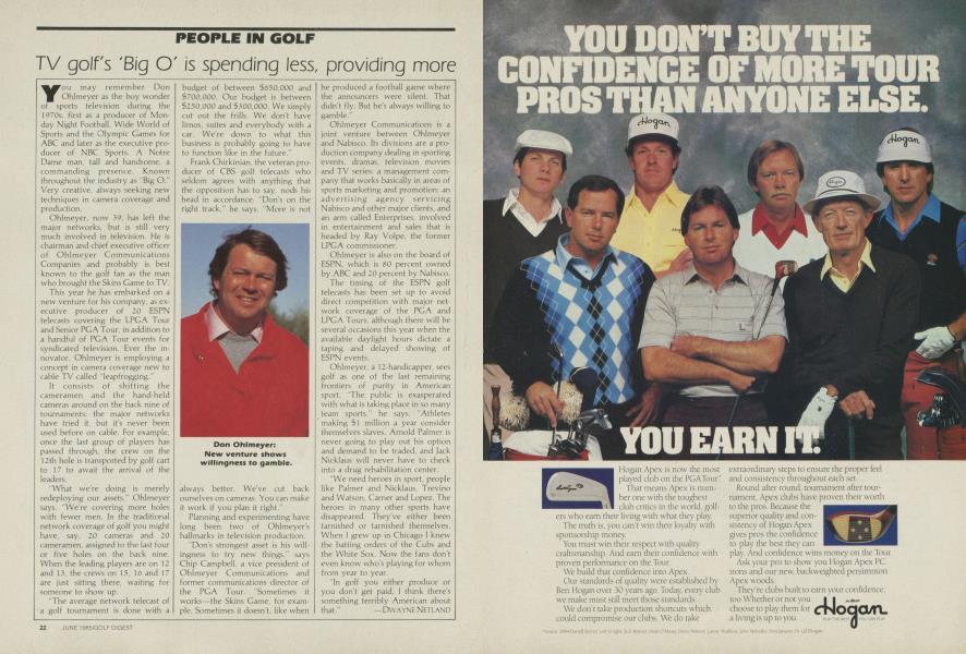 TV golf's 'Big O' is spending less, providing more
