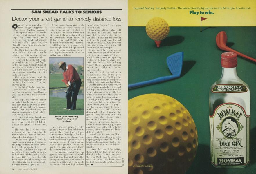 Sam Snead Talks to Seniors