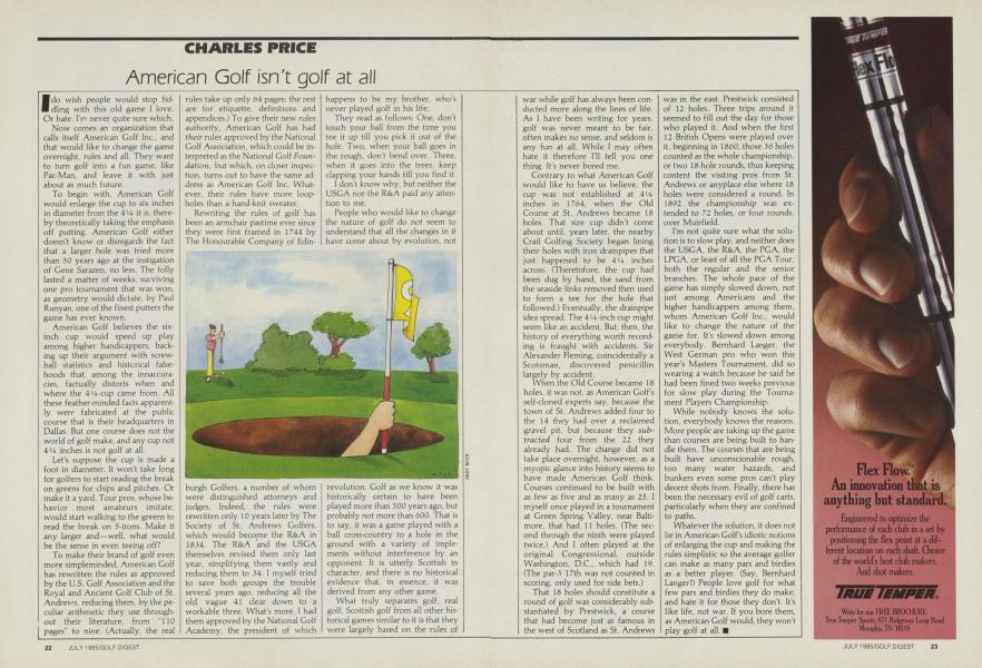 American Golf Isn't Golf at All