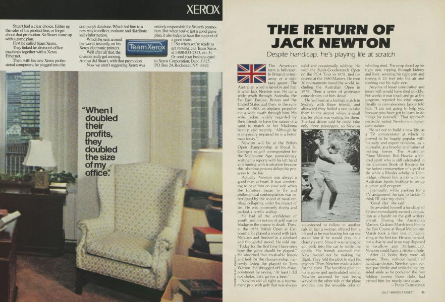 The Return of Jack Newton