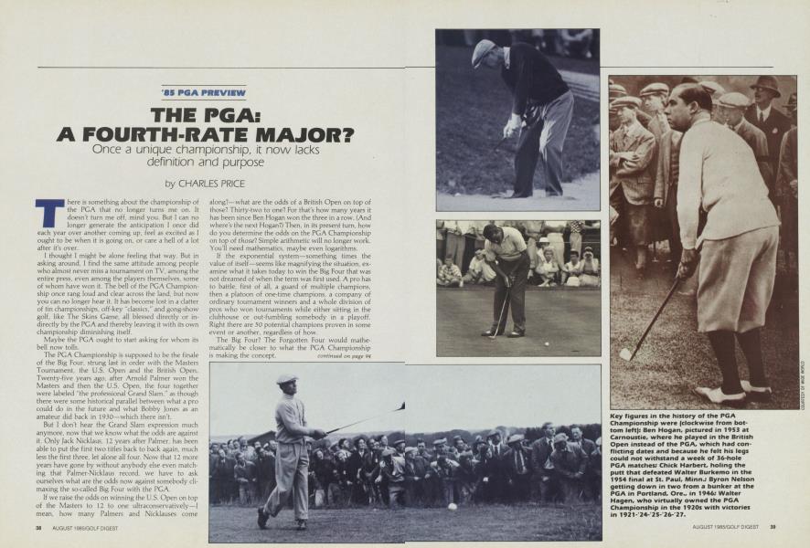 The PGA: A Fourth-Rate Major?