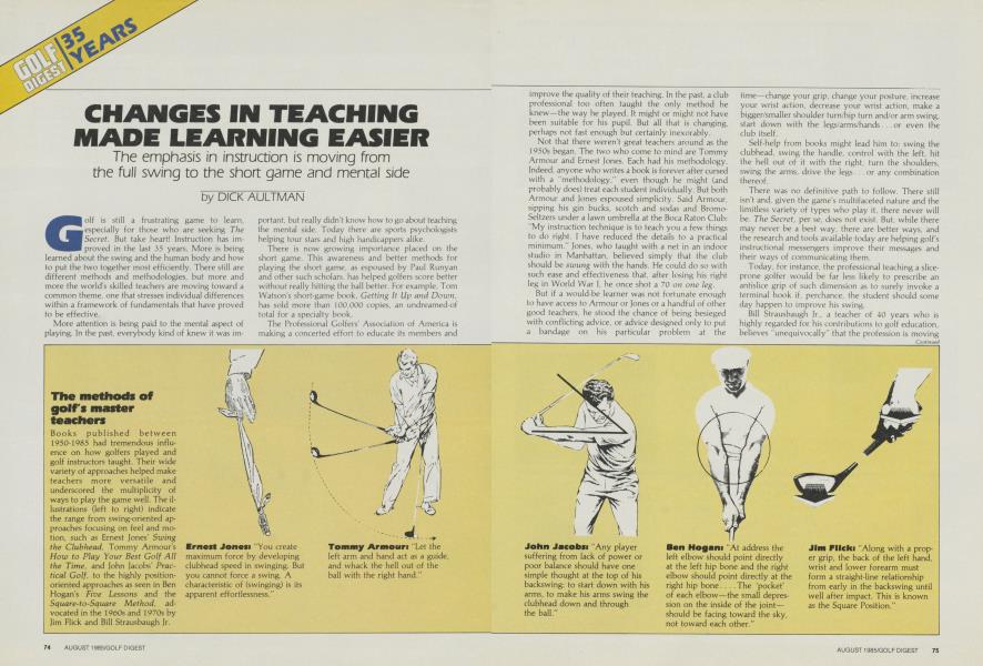 Changes in Teaching Made Learning Easier