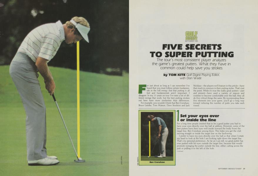 Five Secrets to Super Putting