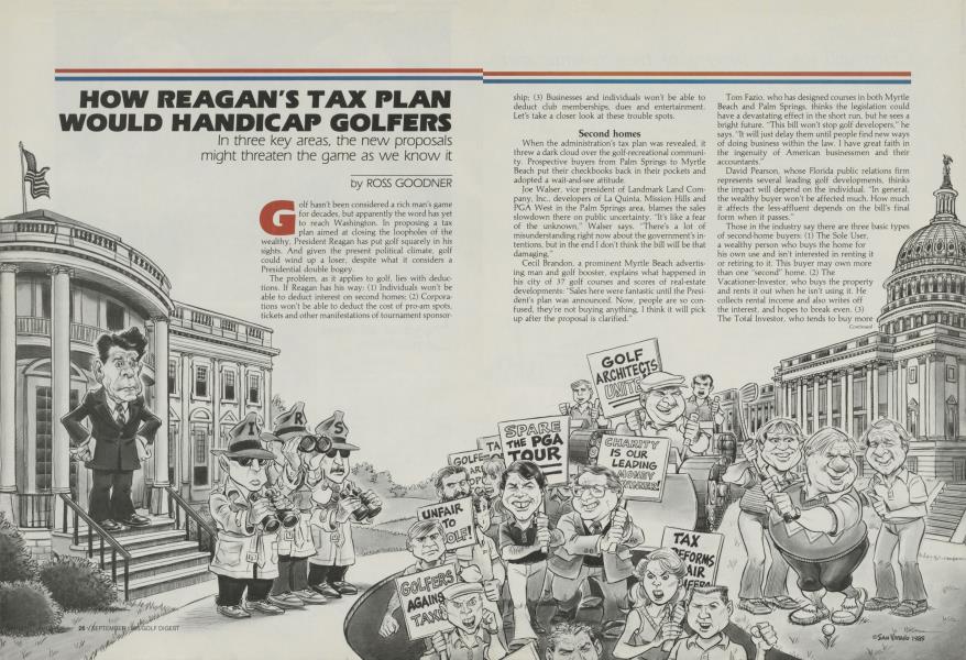 How Reagan's Tax Plan Would Handicap Golfers