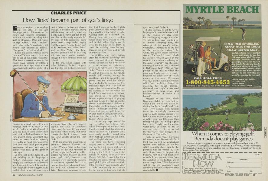 How 'Links' Became Part of Golf's Lingo