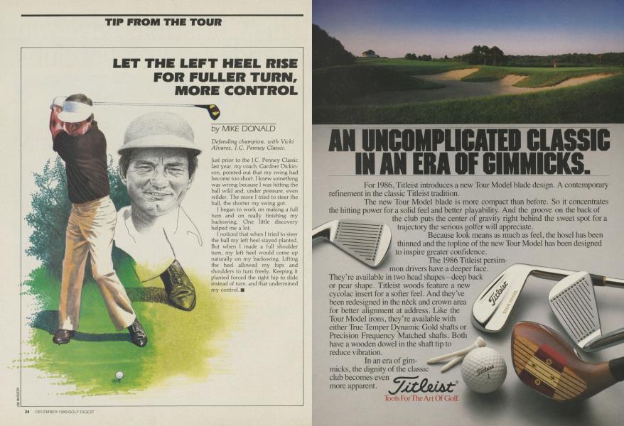 Let the Left Heel Rise for Fuller Turn, More Control