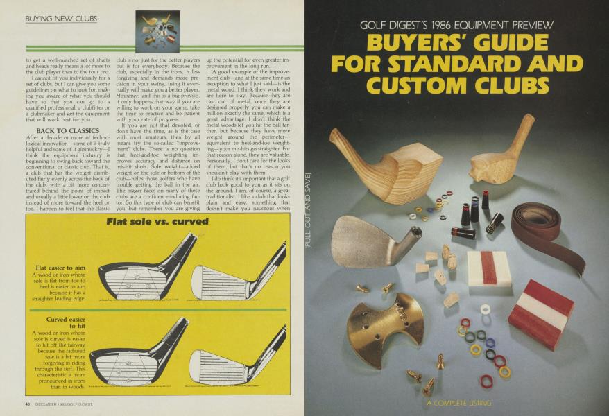 GOLF DIGEST's 1986 Equipment Preview