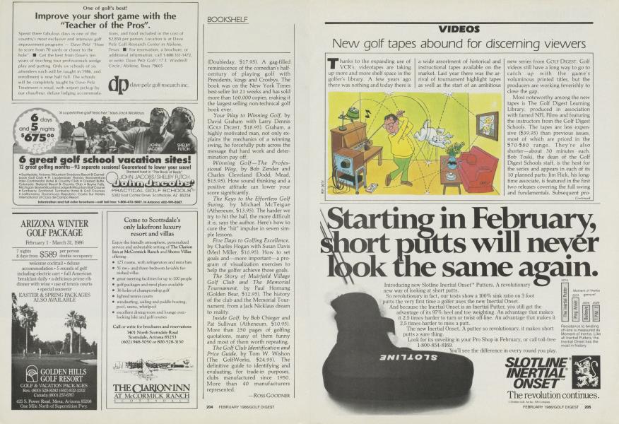 New golf tapes abound for discerning viewers