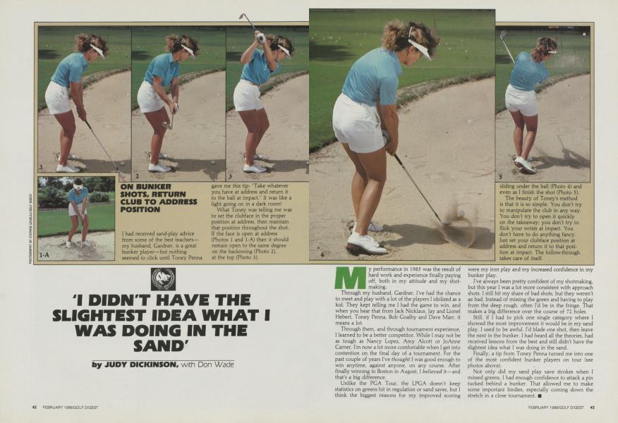 'I DIDN'T HAVE THE SLIGHTEST IDEA WHAT I WAS DOING IN THE SAND'