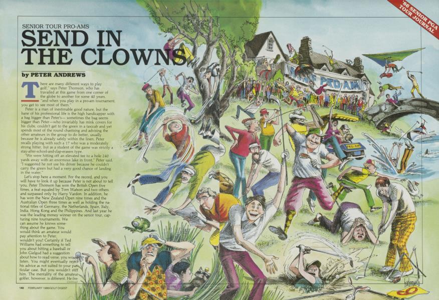 SENIOR TOUR PRO-AMS SEND IN THE CLOWNS