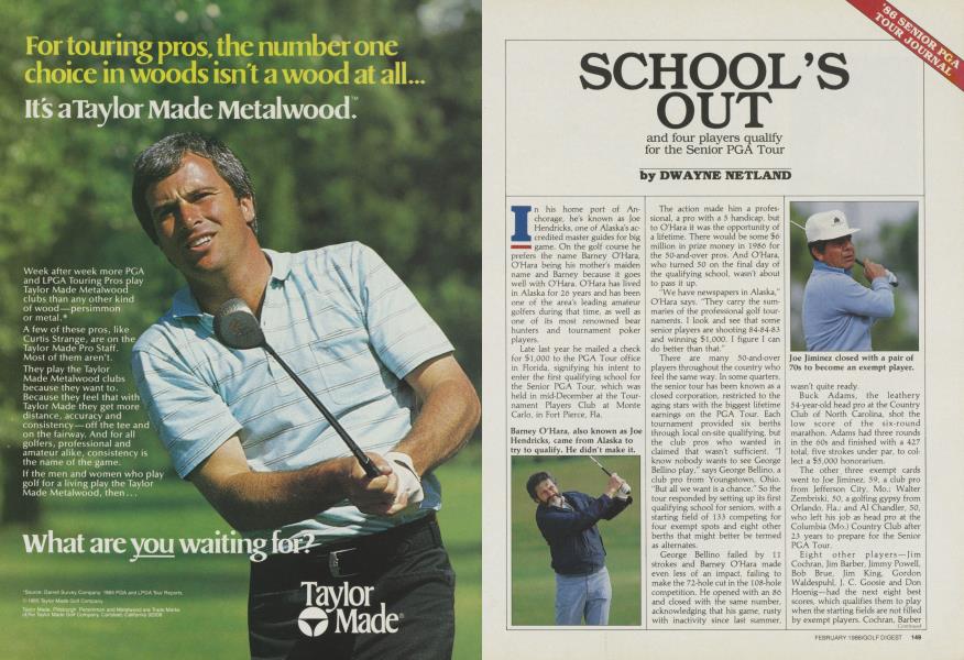 SCHOOL’S OUT and four players qualify for the Senior PGA Tour