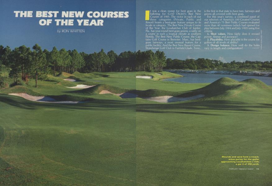 THE BEST NEW COURSES OF THE YEAR