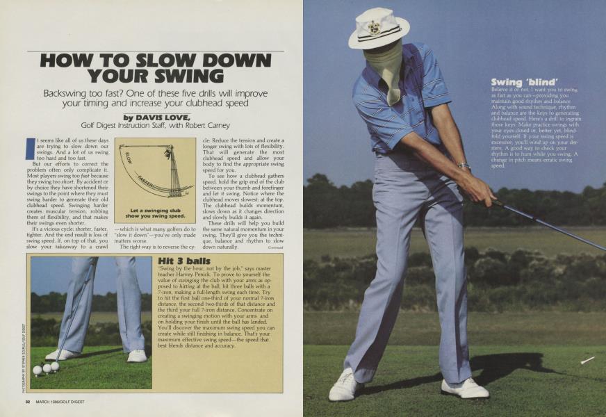How to Slow Down Your Swing