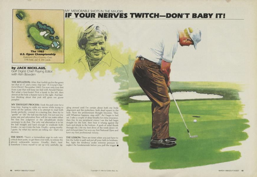 If Your Nerves Twitch - Don't Baby It!