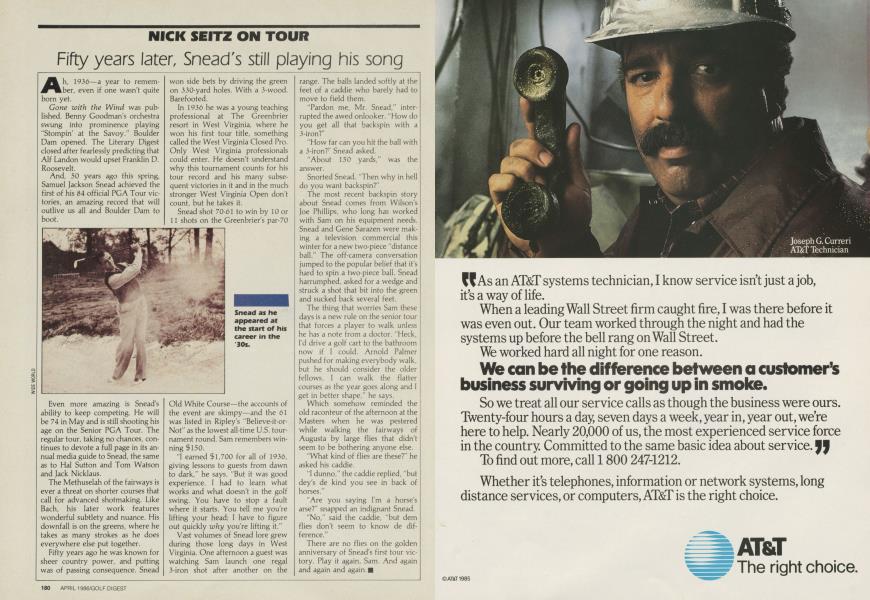 Fifty Years Later, Snead's Still Playing His Song