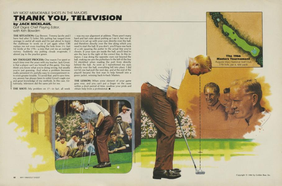 My Most Memorable Shots in the Majors: Thank You, Television