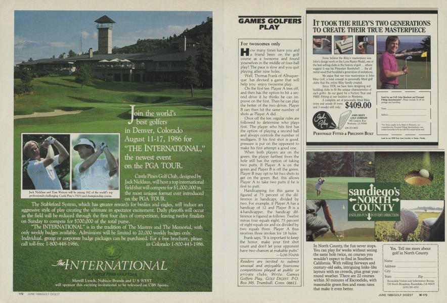 Games Golfers Play
