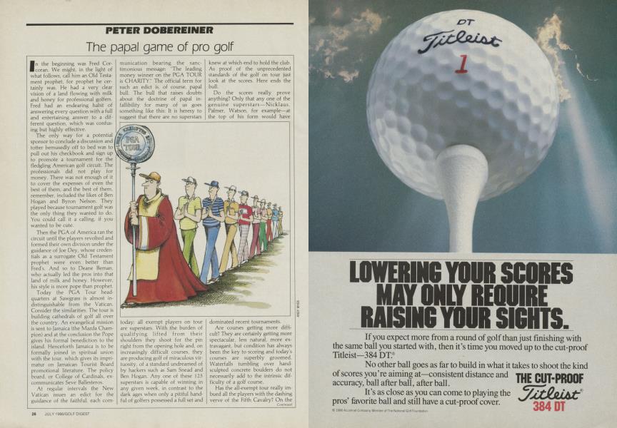 The Papal Game of Pro Golf
