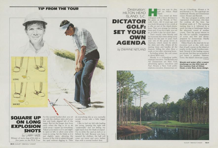 Dictator Golf: Set Your Own Agenda