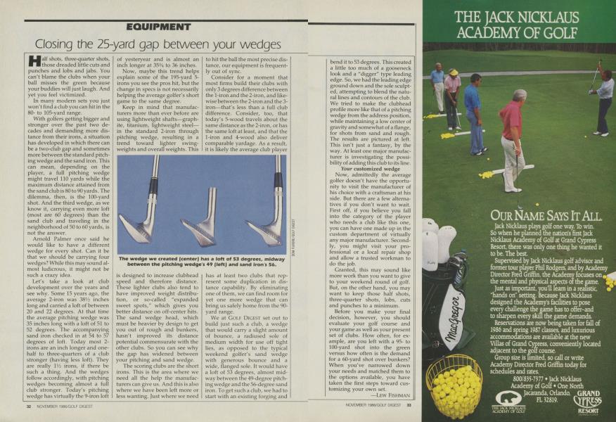 Closing the 25-yard Gap Between Your Wedges