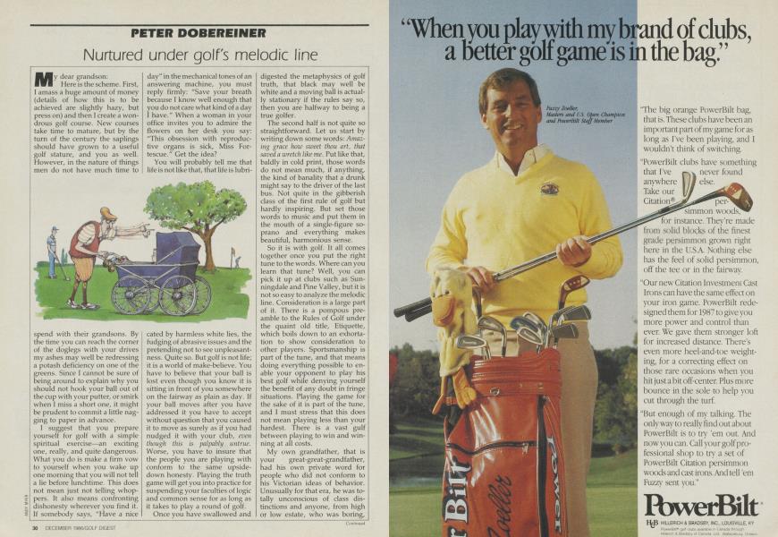 Nurtured Under Golf's Melodic Line