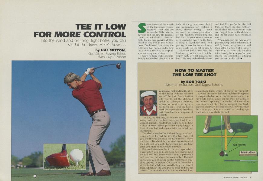 How to Master the Low Tee Shot