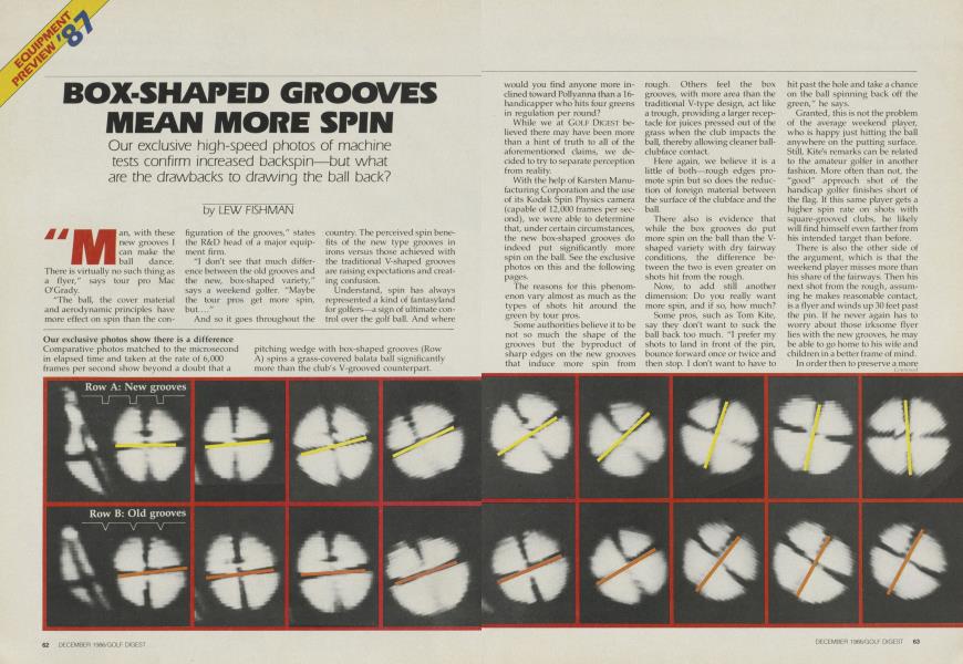 Box-Shaped Grooves Mean More Spin