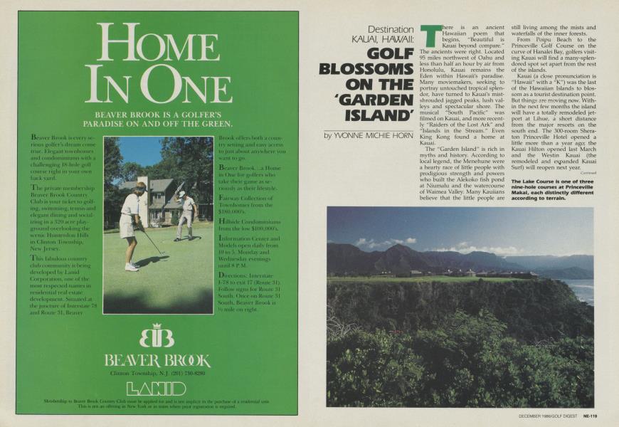 Golf Blossoms on the 'Garden Island'