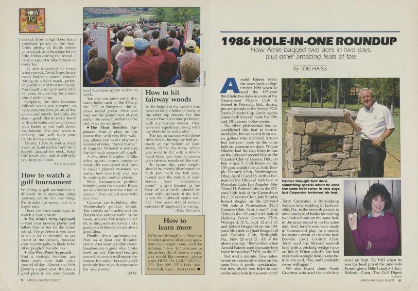 1986 HOLE-IN-ONE ROUNDUP