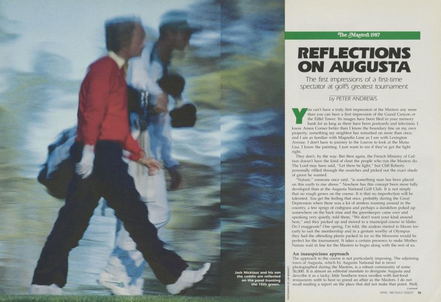 REFLECTIONS ON AUGUSTA
