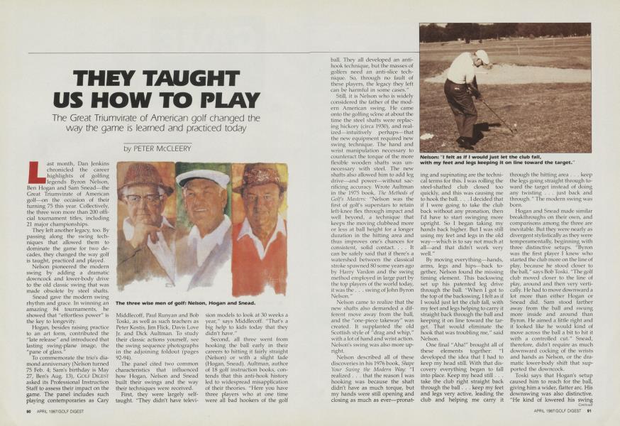 THEY TAUGHT US HOW TO PLAY