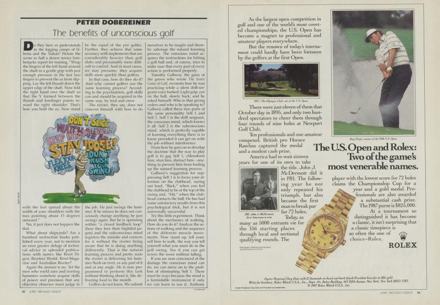 The benefits of unconscious golf
