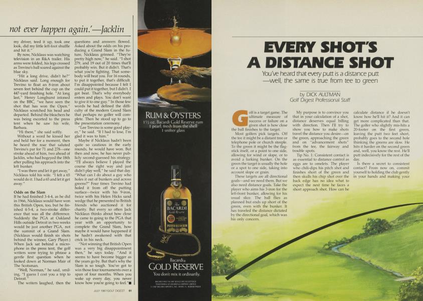 EVERY SHOT'S A DISTANCE SHOT