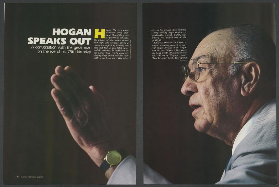 HOGAN SPEAKS OUT