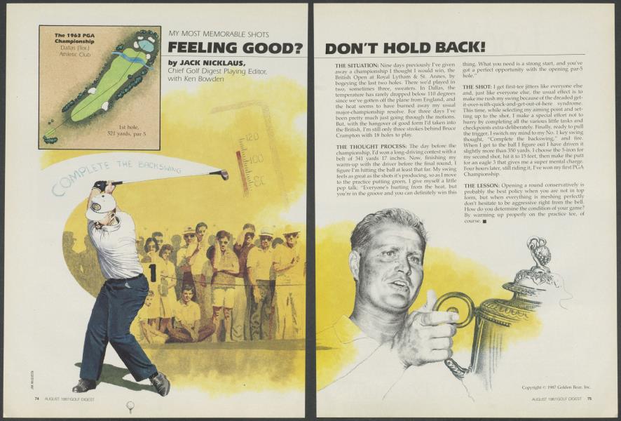 FEELING GOOD? DON'T HOLD BACK!
