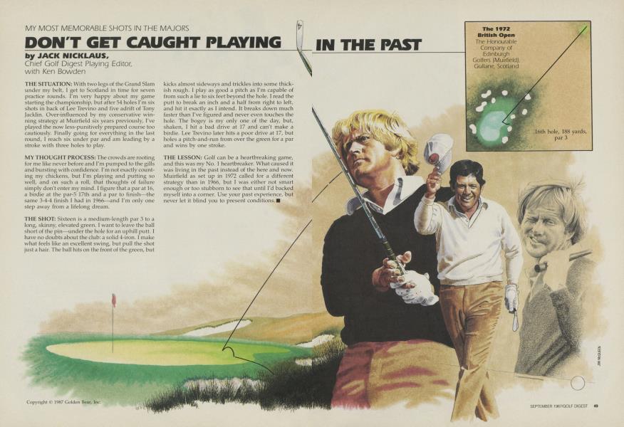 DON'T GET CAUGHT PLAYING IN THE PAST